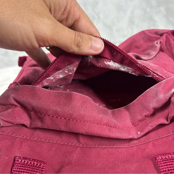Fjallraven Backpack Kanken Red Mini Daypack School Travel Hike Distressed - Picture 8 of 12